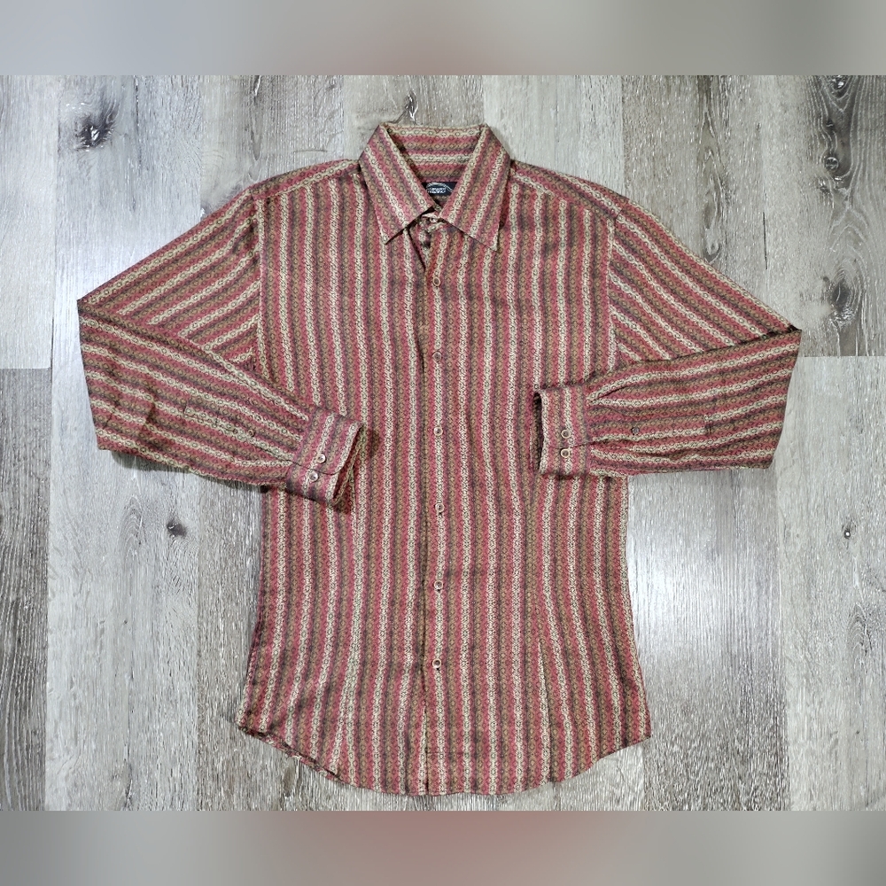 Jhane Barnes Frequency Mens Shirt Medium